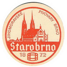 Pivní tácek Brno č.137 - líc