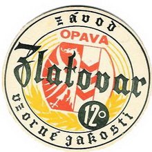 Pivní tácek Opava č.456 - líc