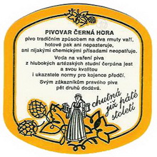 Pivní tácek Černá Hora č.63 - rub