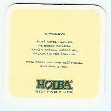 Pivní tácek Hanušovice č.674 - rub