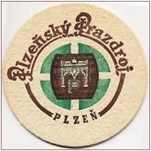 Pivní tácek Plzeň č.1004 - líc