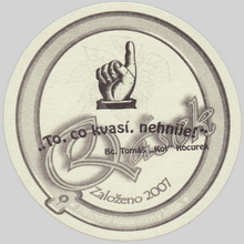 Pivní tácek Ostrava č.1055 - rub