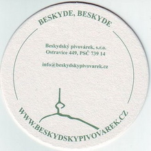 Pivní tácek Ostravice č.1065 - rub