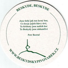 Pivní tácek Ostravice č.1067 - rub