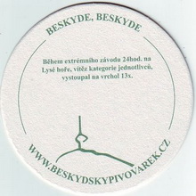 Pivní tácek Ostravice č.1084 - rub