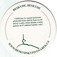 Pivní tácek Ostravice č.1088 - rub