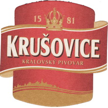 Pivní tácek Krušovice č.1106 - líc