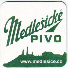 Pivní tácek Medlešice č.1140 - líc