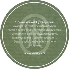 Pivní tácek České Budějovice č.1195 - rub