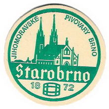 Pivní tácek Brno č.138 - líc