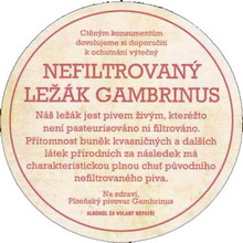 Pivní tácek Plzeň č.1544 - rub