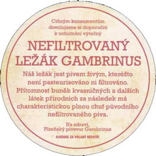 Pivní tácek Plzeň č.1544 - rub