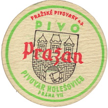 Pivní tácek Praha č.1678 - rub
