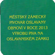 Pivní tácek Oslavany č.1687 - rub