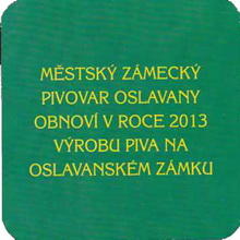 Pivní tácek Oslavany č.1687 - rub