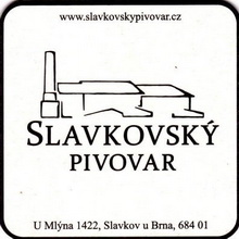 Pivní tácek Slavkov u Brna č.1961 - líc