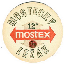 Pivní tácek Most č.196 - líc
