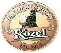 Pivní tácek Velké Popovice č.1995 - líc