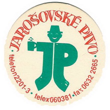 Pivní tácek Jarošov č.199 - líc