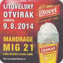 Pivní tácek Litovel č.2011 - rub