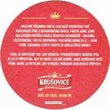 Pivní tácek Krušovice č.2059 - rub
