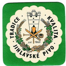 Pivní tácek Jihlava č.221 - líc