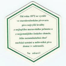 Pivní tácek Brno č.357 - rub