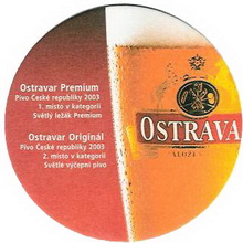 Pivní tácek Ostrava č.446 - líc