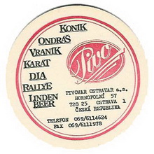 Pivní tácek Ostrava č.504 - líc