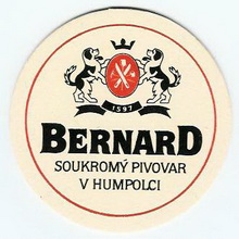 Pivní tácek Humpolec č.580 - líc