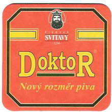 Pivní tácek Svitavy č.595 - líc