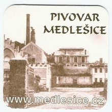 Pivní tácek Medlešice č.614 - líc