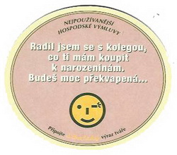 Pivní tácek Velké Popovice č.638 - rub