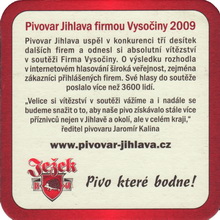 Pivní tácek Jihlava č.683 - rub