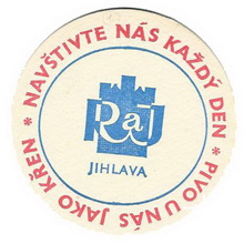 Pivní tácek Jihlava č.685 - rub