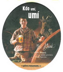 Pivní tácek Velké Popovice č.737 - rub