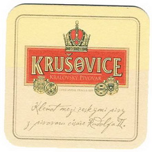 Pivní tácek Krušovice č.800 - líc