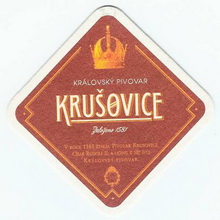 Pivní tácek Krušovice č.818 - rub