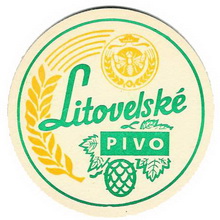 Pivní tácek Litovel č.827 - líc