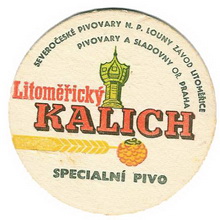 Pivní tácek Litoměřice č.842 - líc