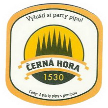 Pivní tácek Černá Hora č.89 - líc
