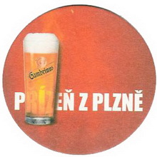Pivní tácek Plzeň č.907 - líc