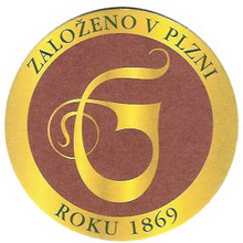 Pivní tácek Plzeň č.915 - líc