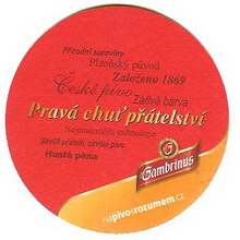 Pivní tácek Plzeň č.980 - rub